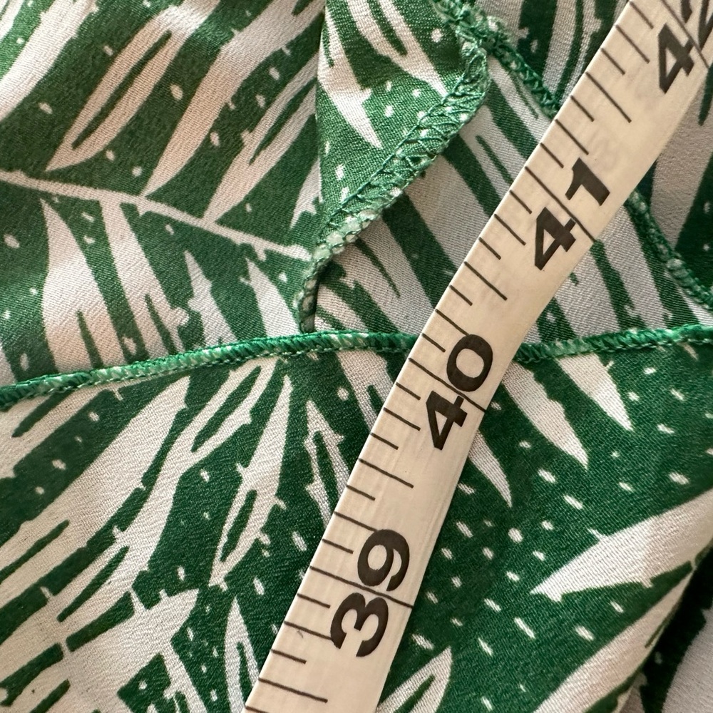 Green Palm-Print Wrap Dress - Women - Picture 8 of 11